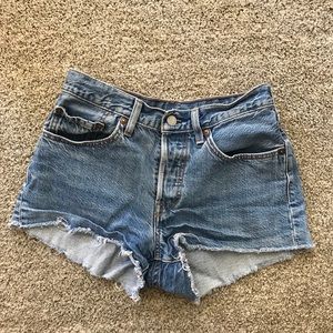 Levi denim mid-rise shorts